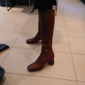 Prada Brown stretch boots like new never worn